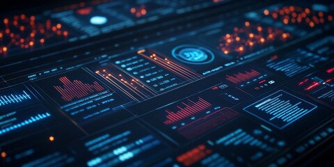 a cognitive computing dashboard, real-time data analysis and AI-driven insights, advanced decision-making technology