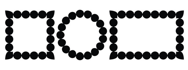 Vintage frames set isolated on white background. Decorative frame. Vector illustration