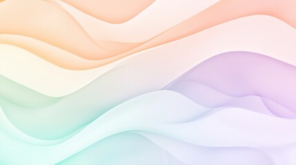 Obraz premium Soft, flowing abstract background with pastel colors and smooth gradients.