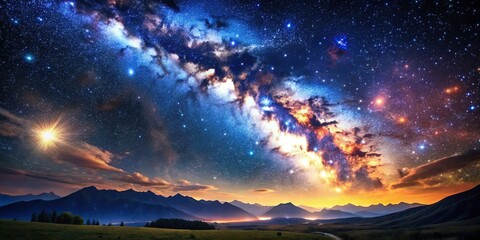starry night sky galaxy astronomy cosmic beauty wonder