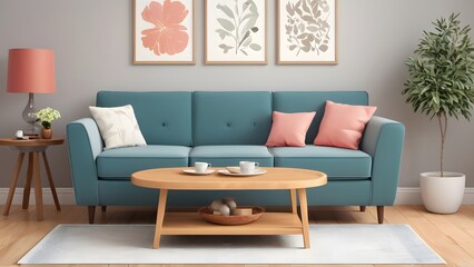 living room sofa photo,illustration.