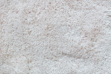 Clothing fabric white microfiber texture background, close up of cloth textile surface abstract.