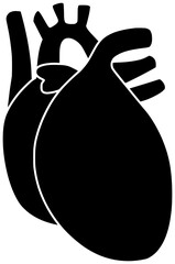 medical illustration cpr silhouette heart logo monitor icon  emergency outline emergency ecg health hospital organ cardiac pulse patient doctor shape doctor care resuscitation for vector graphic backg