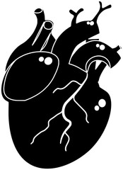 medical illustration cpr silhouette heart logo monitor icon  emergency outline emergency ecg health hospital organ cardiac pulse patient doctor shape doctor care resuscitation for vector graphic backg