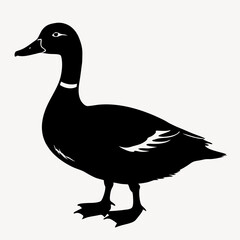 duck animal vector svg