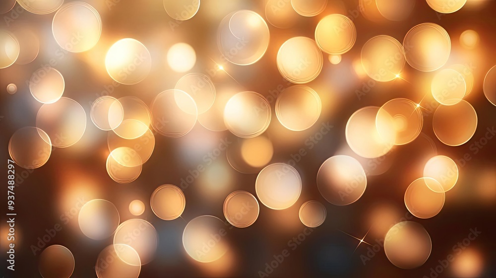 Aufkleber a beautiful background with sparkling bokeh lights creating a warm and festive atmosphere. ideal for