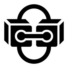 immutability, immutable, permanent, consistent, blockchain, block chain solid or glyph icon