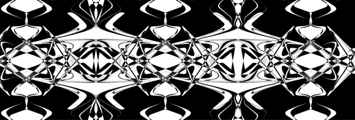  White and Black Luxury pattern design