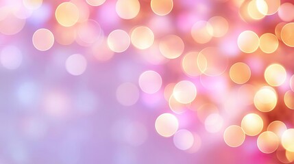 Fototapeta premium A dreamy blend of soft bokeh lights creating a gentle and festive atmosphere, perfect for holiday and celebration themes.