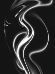 White and black abstract smoke transparent wave background texture 