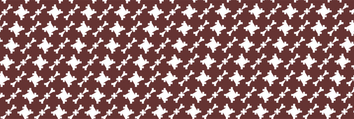 Houndstooth seamless pattern, brown can be used in decorative designs. fashion clothes Bedding sets, curtains, tablecloths, notebooks