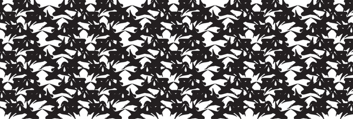 jungle matisse cut out in black and white