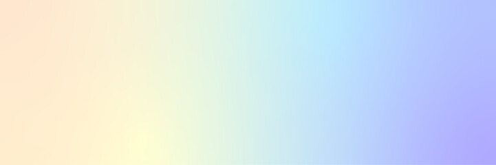 Gradient background, peach, yellow, light blue, light purple. Colorful wallpaper, banner, backdrop. pastel color, bright and light, cheerful, happy, rainbow.