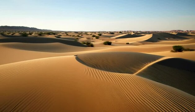 Aerial Beauty: Captivating Drone View of the Desert Landscape