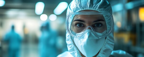 Worker in protective gear at a latex processing facility, industrial latex production, safety and precision