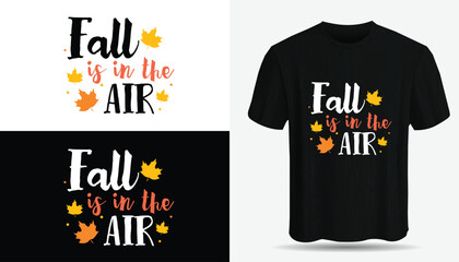 Fall/Autumn lettering t-shirt design vector. fall t-shirt, Autumn pumpkin t-shirt.