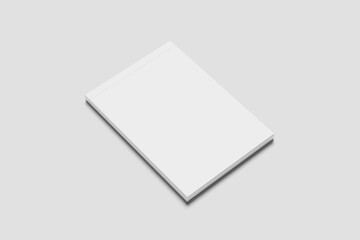 A6 Notepad Blank Mockup