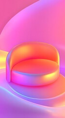 Obraz premium Abstract 3D Rendered Background With Gradient Colors