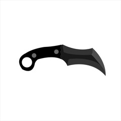 rambit knife vector illustration.Tourist camping knife ,knife camping set cartoon. equipment camp, tent outdoor, hiking summer knife camping sign. vector icon.