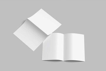 A4 Bifold Brochure Mockup