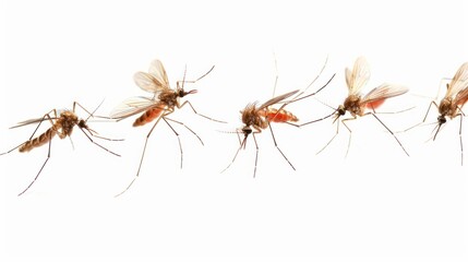 Mosquitoes In Flight