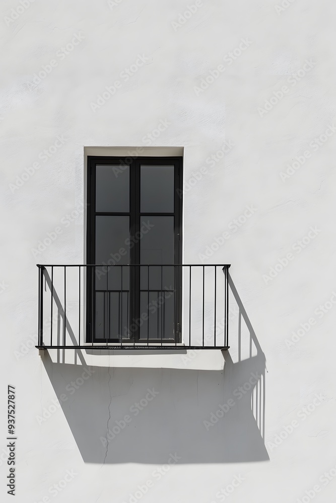 Poster design interspersion in a minimalistic macro picture of a house ai generated illustration