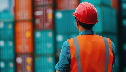Customs officer inspecting cargo at a port, Customs Brokerage, ensuring trade compliance