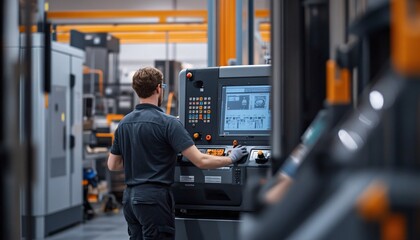 Warehouse Employee Performing Maintenance in Warehouse