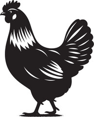 Silhouette Hen
