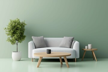 organic living room relaxation with soft textures natural light and shadows isometric view pastel background Realistic photo, more clarity with clear light and sharp focus, high detailed