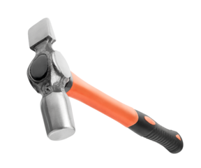 Cross peen hammer isolated