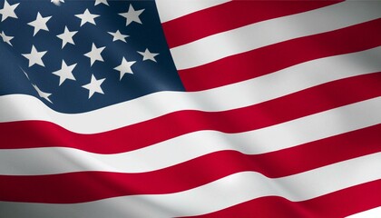 Obraz premium 星 条 ストライプ 赤 白 青 アメリカ 国旗 愛国心 独立 自由 民主主義 合衆国 波状 テクスチャー 布 エンブレム 栄光 名誉 国 歴史 伝統