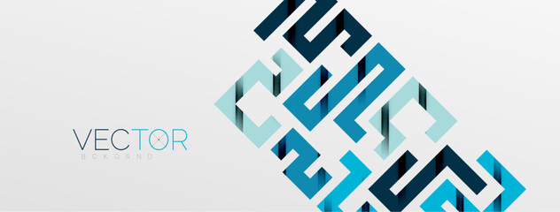 Color bend lines with shadow texture effect. Vector Illustration For Wallpaper, Banner, Background, Card, Book Illustration, landing page