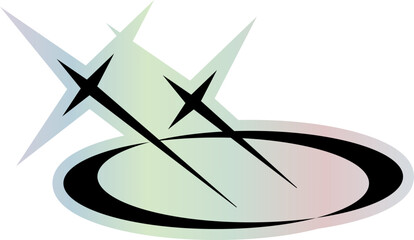 Y2K Holographic Sticker