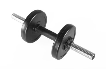 Sport and fitness - Dumbbell with two weights. Isolated