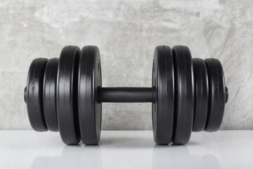 Sport and fitness - Front view dumbbell with eight weights