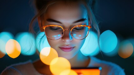 A student using her phone to access online dictionaries and research tools while studying for an exam.