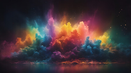 Obraz premium lights of space, ai generated