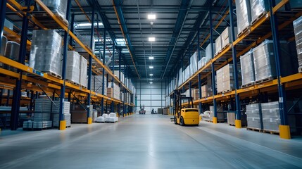 From blueprint to reality the birth of a warehouse AI generated illustration