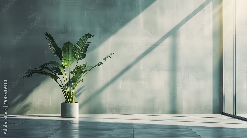 Aufkleber geometric patterns in a minimalistic setting ai generated illustration