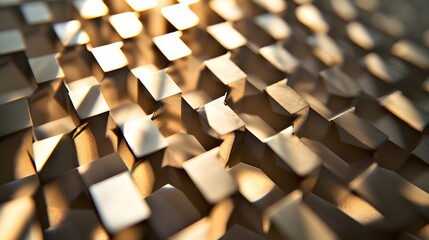 Obraz premium Geometric shadows cast by a microscopic diamond structure AI generated illustration