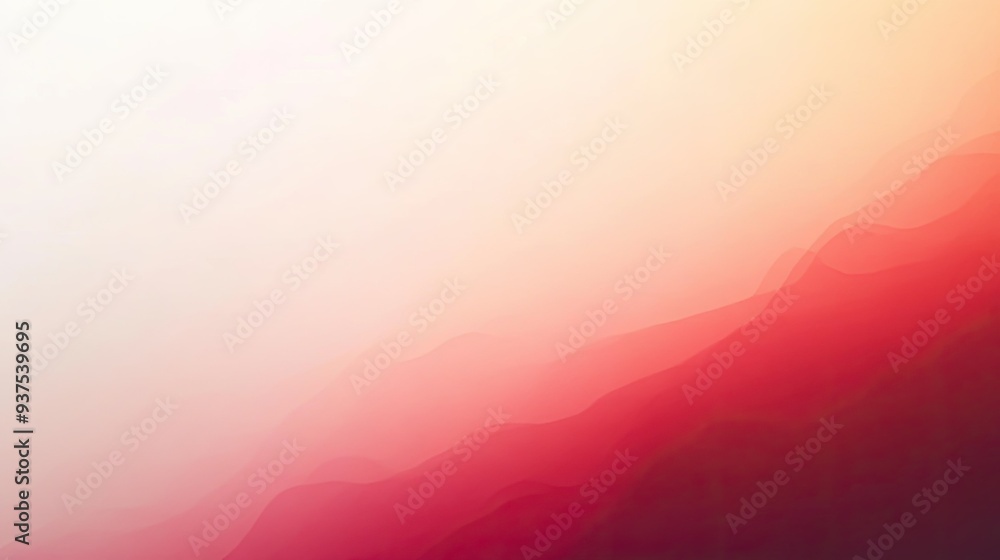 Poster gradient vector with rich red hues fading into soft rose tones