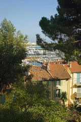 A harbour in the old town in Cannes, French Riviera