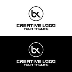 creative letter logo bx desain vektors