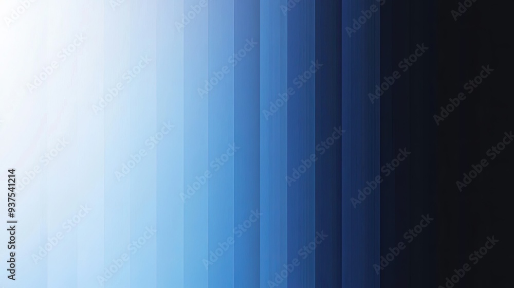 Poster Smooth gradient transition from light blue to dark navy in a vector format -