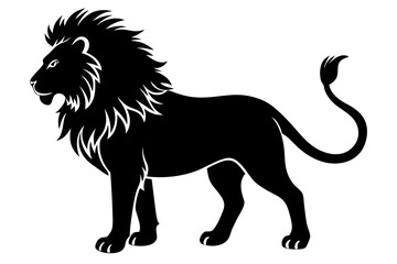 Lion silhouette vector art illustration