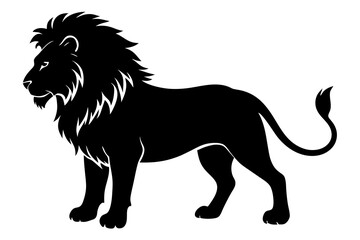 Lion silhouette vector art illustration