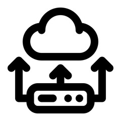 cloud backup, database backup, cloud computing, back up, cloud migration, upload outline icon