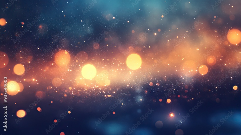 Poster blurred bokeh lights creating a soft and ethereal abstract background