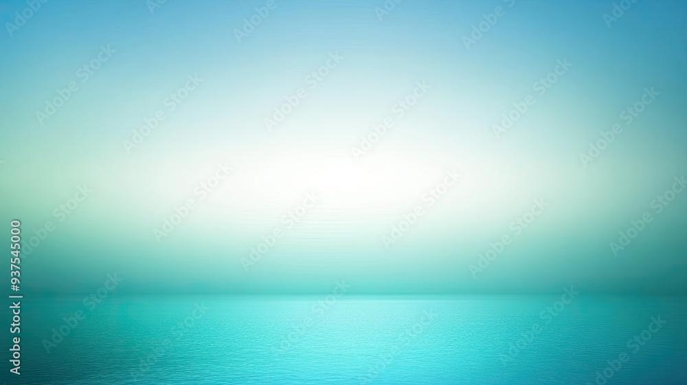 Poster cool gradient vector with a serene transition from blue to aqua green